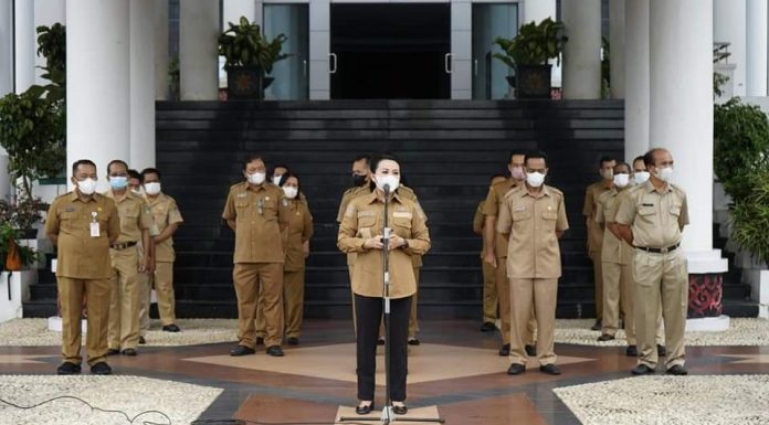 Usai Libur Lebaran, Pemkab Landak Apel Pagi Sidak Personil