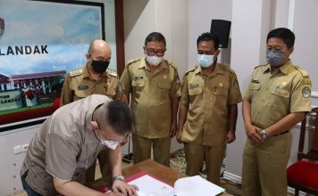 Pemkab Tandatangani MOU Dengan PT MGP Beli Peralatan Penyedia Oksigen Untuk RSUD Landak