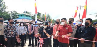Bupati Karolin Resmikan Jembatan Sepatah, Penghubung 2 Kecamatan