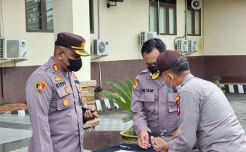 Pejabat Polres Landak Tandatangani Fakta Integritas Pencegahan dan Pemberantasan Korupsi
