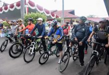 200 Pesepeda Meriahkan Fun Bike Dalam Rangkaian HUT Bhayangkara ke 76 di Ketapang