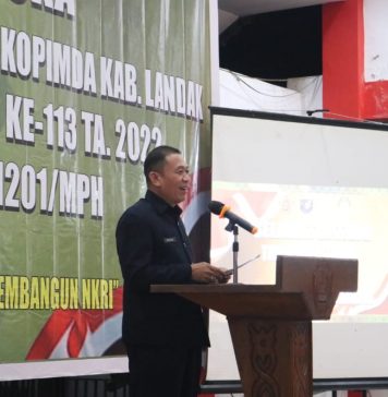 Sekda Landak Hadiri Tatap Muka Tim Wasev TMMD ke 113