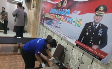 Bantu Penuhi Stok Darah, Polres Landak Gelar Bakti Sosial Donor Darah