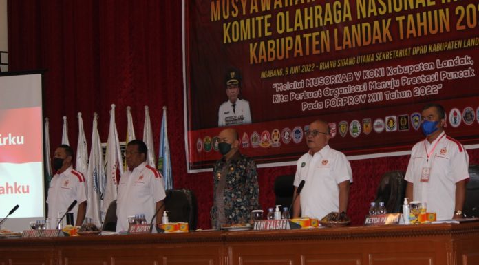Pengurus Koni Kabupaten Landak Gelar Musyawarah Olahraga ke- V Tahun 2022