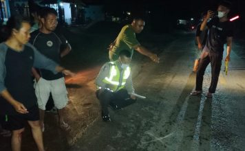 Motor Vs Motor di Karangan, Satu Korban Meninggal Dunia