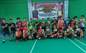 20 Tim Bulu Tangkis Meriahkan Hari Bhayangkara Yang Digelar Polres Landak