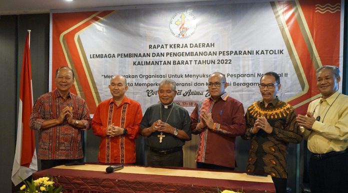 Pj Bupati Landak Samuel Hadiri Rakerda LP3KD Kalbar Tahun 2022