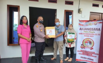 Kapolres Landak Anjangsana Purnawirawan Polri di Momentum Hari Bhayangkara ke 76