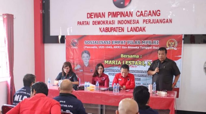 Ketua DPRD Landak Heri Saman Hadiri Reses Anggota Komisi IV DPR RI Maria Lestari
