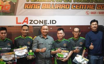 Tutup Open Turnamen Billiard, Sekda Ketapang Harapkan Dapat Lahirkan Atlet Berprestasi
