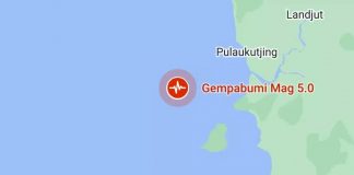 Gempa di Ketapang Tidak Bepotensi Tsunami