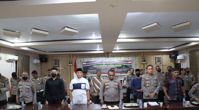 Polres Landak Gelar Doa Bersama Lintas Agama