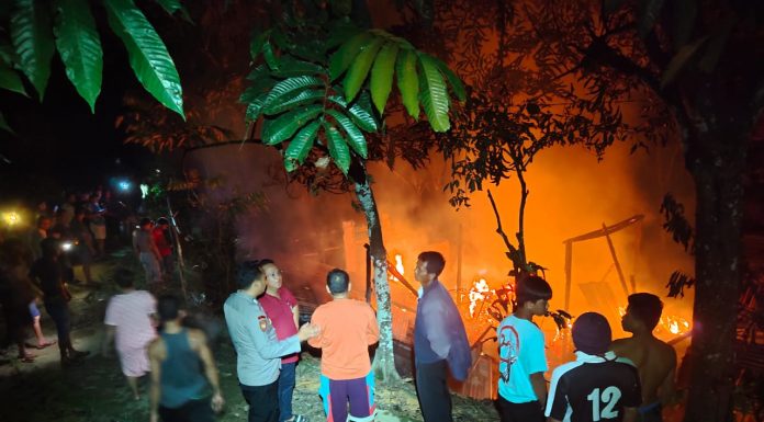 Rumah Warga di Desa Ansang Ludes Terbakar, Penghuni Terbangun Setelah Dengar Suara Ledakan