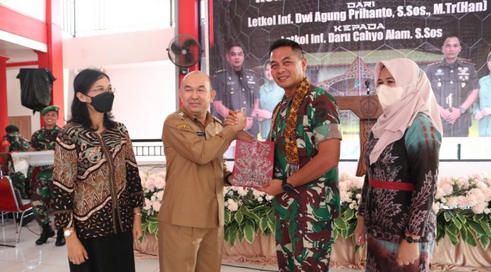Pisah Sambut Dandim 1201/Mph, Pj Bupati Landak Minta Tetap Jalin Komunikasi dan Sinergitas