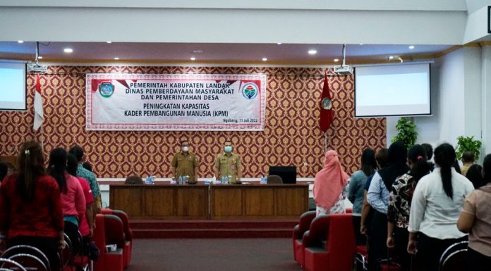 Pemkab Landak Gelar Peningkatan Kapasitas Kader Pembangunan Manusia Tahun 2022