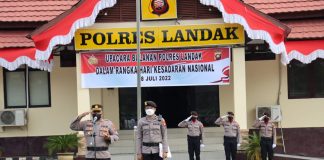 Kapolres Landak Minta Anggota Tingkatkan Kinerja Dalam Laksanakan Tugas