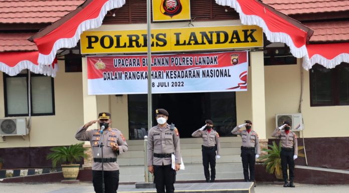 Kapolres Landak Minta Anggota Tingkatkan Kinerja Dalam Laksanakan Tugas