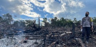 0.8 Hektar Lahan di Desa Bora Terbakar, Polisi Lakukan Pengecekan Lokasi
