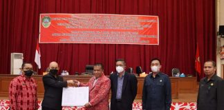 DPRD dan Pemkab Landak Sepakati Nota Keuangan Perubahan KUA dan PPAS APBD 2022