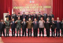 Pengurus Koni Landak Periode 2022-2026 Diminta Tingkatkan Prestasi dan Pembinaan Olah Raga