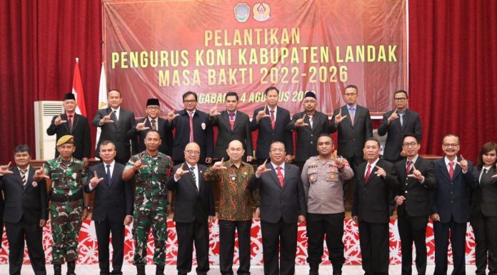 Pengurus Koni Landak Periode 2022-2026 Diminta Tingkatkan Prestasi dan Pembinaan Olah Raga