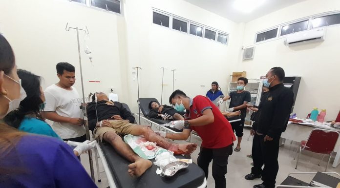 Tabrakan Dua Sepeda Motor di Sidas, Dua Korban Alami Patah Kaki dan Tangan