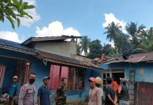 Satu Unit Rumah Warga di Menjalin Terbakar Saat Ditinggal Pemilik