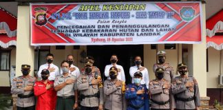 Polres Landak Gelar Apel Kewilayahan Bina Karuna Kapuas 2022 Tahap II