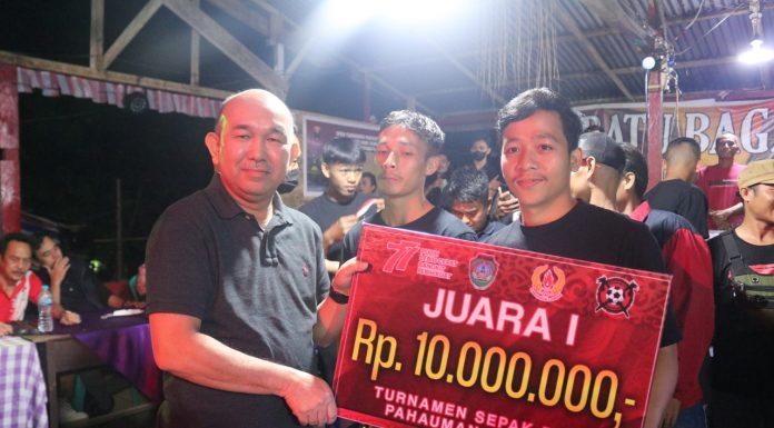 Open Turnamen Pahuman Cup 2022 Berakhir, Pj Bupati Landak Beri Apresiasi Pihak Panitia