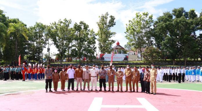 Polres Landak Gelar Lomba Kreativitas Baris-Berbaris Paskibra Tingkat SMA, SMK dan Man