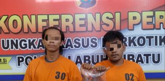 Tunjukan Gerik Mencurigakan, Dua Pelaku Diduga Bandar Narkoba Dibekuk