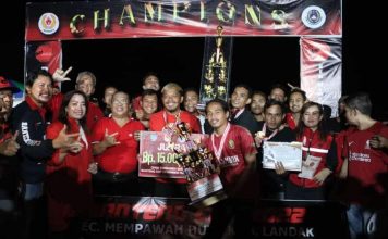 Turnamen Sepak Bola Banteng Cup Mempawah Hulu Sukses Dilaksanakan, Heri Saman Apresiasi Panitia dan Masyarakat