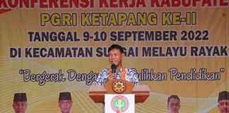 Wabup Farhan Buka Konfrensi Kerja Kabupaten PGRI Ketapang ke II