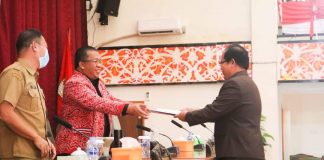 Fraksi DPRD Landak Tanggapi Nota Keuangan dan Raperda APBD Perubahan Tahun Anggaran 2022