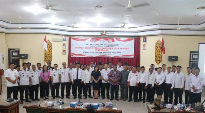 DPC Abpednas Landak Resmi Dilantik, Ketua DPRD Heri Saman Ingatkan Hal Ini