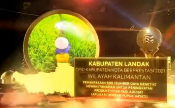 Karolin Apresiasi TPID dan Masyarakat Landak Atas Raihan Penghargaan Pengendalian Inflasi Terbaik Tahun 2021