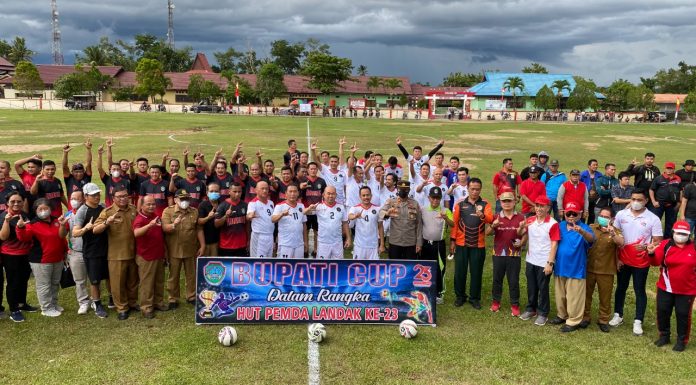 Turnamen Sepak Bola Bupati Cup, Meriahkan Hari Ulang Tahun Pemkab Landak ke 23