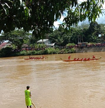 14 Klub Berlaga Dalam Lomba Perahu Dragon Boat Cup I di Sungai Landak