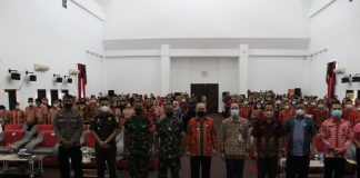 Pj Bupati Landak Buka Sosialisasi Pembumian Nila-Nilai Pancasila dan Wawasan Kebangsaan