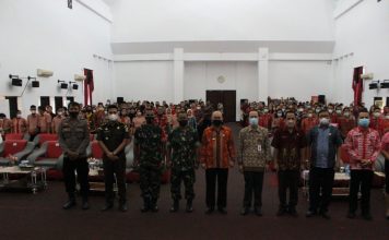 Pj Bupati Landak Buka Sosialisasi Pembumian Nila-Nilai Pancasila dan Wawasan Kebangsaan