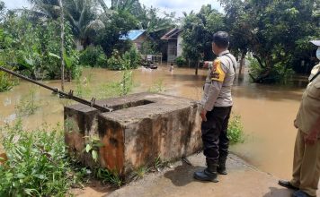 Air Sungai Tumila dan Sungai Bahumukng Meluap, Sejumlah Rumah Warga dan Akses Jalan Terendam