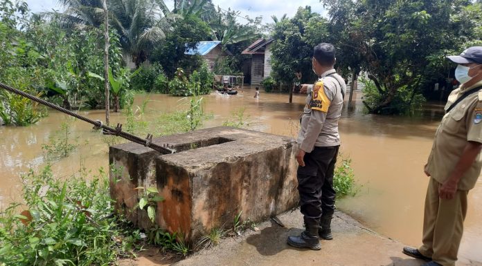 Air Sungai Tumila dan Sungai Bahumukng Meluap, Sejumlah Rumah Warga dan Akses Jalan Terendam