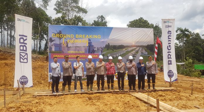 Perumahan Graha Bhayangkara Landak Dibangun, Kapolda Kalbar : Semoga Bermanfaat Bagi Anggota Polri