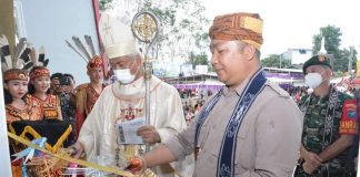 Gereja Katolik Paroki Maria Ratu Pencita Damai Air Upas Diresmikan
