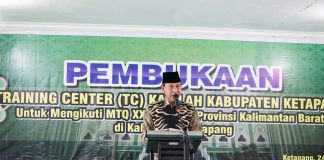 Wabup Ketapang Buka Kegiatan Training Center Kafilah Ketapang