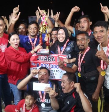Turnamen Tebedak Cup III Resmi Ditutup, Karolin Harapkan Lahir Bibit Atlet Dari Desa