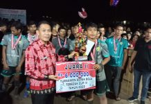Ayai Nak FC Juarai Turnamen Sepak Bola Tebedak Cup III