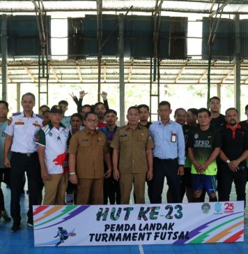 Turnamen Futsal Antar OPD Meriahkan HUT Pemkab Landak ke 23