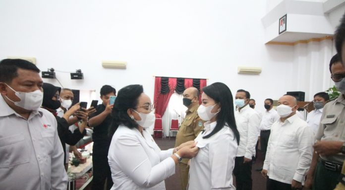 Karolin Pimpin PMI Kabupaten Landak Masa Bakti 2022-2027