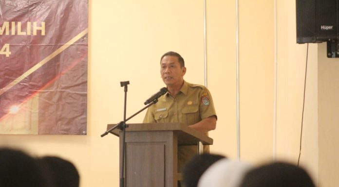 Sekda Landak Hadiri Sosialisasi dan Pendidikan Pemilih Pemilu Serentak 2024